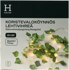 House koristevaloköynnös Lehtivihreä 20 led - 1