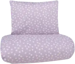 Xtra pussilakanasetti Daisy 150x210 cm liila-valkoinen - 1