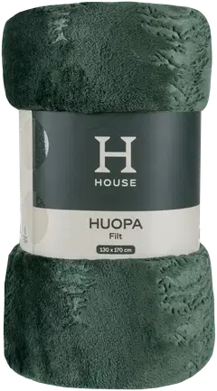 House huopa 130x170 cm tummanvihreä - 2