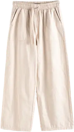 TEX naisten twillhousut I274501 - BEIGE - 3