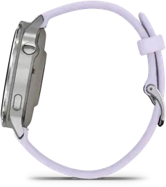 Garmin älykello Venu 4 – 41 mm, hopeanvärinen ja sinivioletti silikonihihna - 7