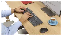 Logitech hiiri ja näppäimistö langattomat MK235 musta - 4