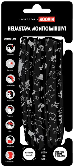 Muumi lasten heijastava tuubihuivi - BLACK - 3