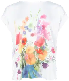 House naisten T-paita 213H261401 - white front print - 1