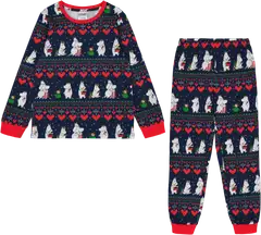 Moomin by Martinex lasten pyjama Talvisydän 590398 - tummansininen - 1