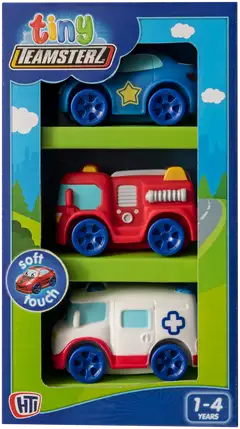 Tiny Teamsterz lelu kolme pikkuautoa - 5