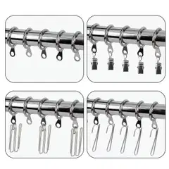 Ihanin verhorenkaat Cafe kromi 19/26mm 10kpl/pss - 3