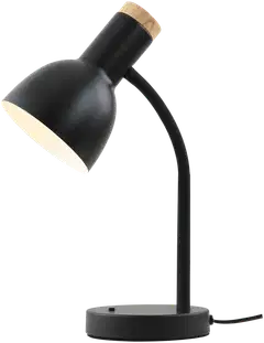 FocusLight Oslo pöytävalaisin, kork:36cm, 1xE27 max.8W(LED), On-Off kytkin valaisimen rungossa, IP20, musta - 1