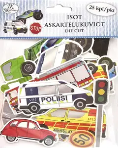 J.K. Primeco isot askartelukuviot Ajoneuvot 25kpl - 1