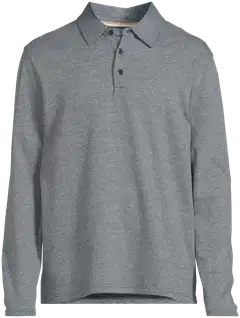 London Fog miesten pitkähihainen jacquard jersey -pikeepaita 194L292607 - Navy Blazer - 2