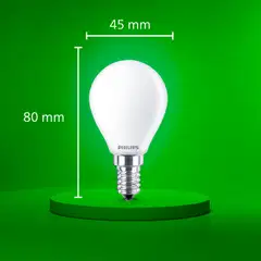 Philips Ultra Efficient LED-lamppu 2.3W P45 E14 2700K 485LM huurrettu - 4