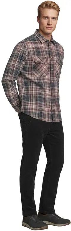 House miesten flanellipaita CYCLO® 194H382604 - Fig/NavyCheck - 4