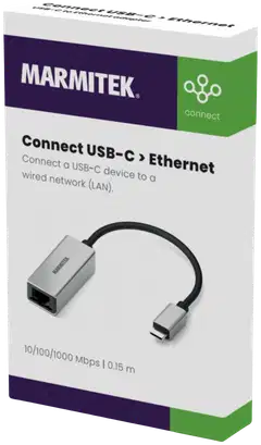 Marmitek Connect USB-C Ethernet -adapteri - 4