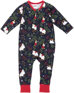 Muumi vauvojen pyjama Hiihtoretki 593703 - tummansininen - 1