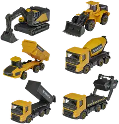 Majorette Volvo Premium työmaa-ajoneuvot, die-cast, 7,5 cm, lajitelma, myydään yksittäin - 3