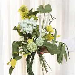 Creativ Company Askartelusetti Maxi Kreppipaperi, Kukkakimppu, vaaleanvihreä, tummanvihreä, pastellinvihreä, valkoinen, 1pkk/ 1 pkt - 4
