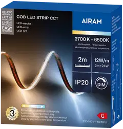 Airam COB LED Strip CCT Led-nauha 24V IP20 2m - 2