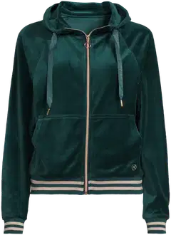 Danskin naisten hupparitakki velour DCA2601C - Dark Sea - 2