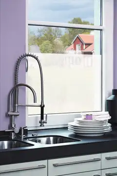 D-C-Fix Ikkunakalvo läpinäkyvä 346-5372 Opal. Rullakoko 90cm x 2,1m - 2