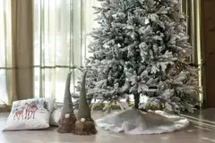 Winteria Kuusenalusmatto Paljetti 90 cm punainen/hopea - 7