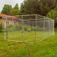 Trekker koira-aitaus 6x3 m harmaa - 5