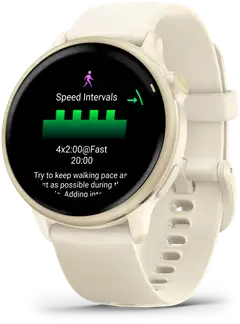 Garmin älykello Vivoactive 6 vaalea kulta ja luunvärinen hihna - 2