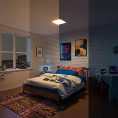 Philips Smart Lighting kattovalaisin neliö 24W RGB +  valkoinen säädettävä kaukosäätimellä - 10