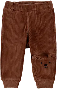 Ciraf vauvojen veluurihousut Nalle 250B262942 - Cappuccino - 1