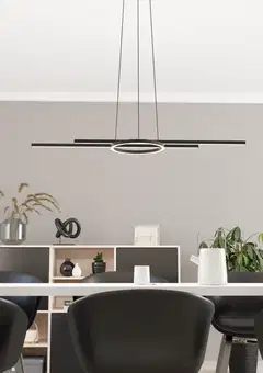 EGLO Riippuvalaisin Zillerio-z led 2x8W ja 3x2,7W 116cm musta/valkoinen - 6