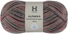 House sukkalanka Alpakka 100g CNE-1520 rose pink/ gray - 1