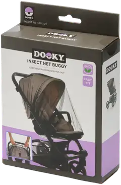 Dooky Hyönteisverkko Rattaisiin Musta - 1