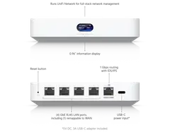 Ubiquiti kompakti multi-WAN-pilviyhdyskäytävä UCG-Ultra - 7