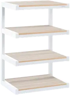 Norstone Esse HiFi -laitekaluste valkoinen/tammi - 1