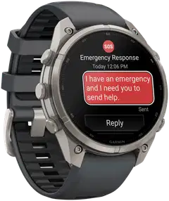 Garmin Fenix 9 Pro inReach 47 mm titaani- ja grafiitinharmaa urheilukello - 6