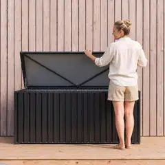 Fornorth säilytyslaatikko ulos 172x78x73cm 814l, musta - 4