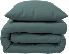 mistral Home pussilakanasetti Washed Cotton 150x210 cm, tumman vihreä - 1