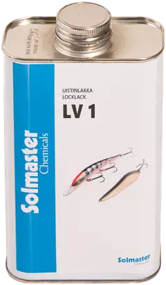 Uistinlakka LV1, 1L kirkas uretaanilakka vaappujen ja metallisten uistinten lakkaukseen. - 1