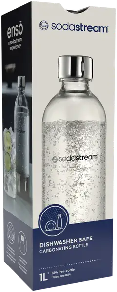 SodaStream astianpesukoneen kestävä metalli Enso-juomapullo 1L - 3