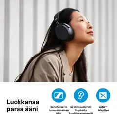 Sennheiser Momentum 4 langattomat vastamelukuulokkeet  musta - 7