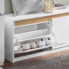 SoBuy kenkäkaappi valkoinen FSR171-W - 4