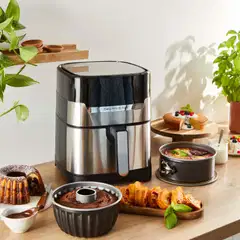Tefal Easy Fry vuokasetti air fryereihin, irtopohjavuoka 18 cm ja kakkuvuoka 16 cm - 10