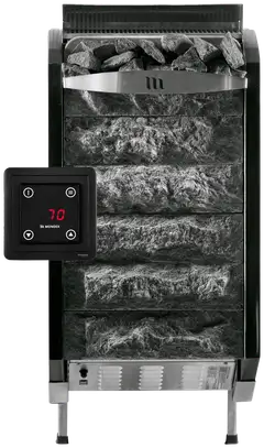 Mondex sähkökiuas Hiisi E2W 9,0 kW musta/vuolukivi, sisältää WiFi - 1