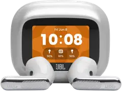 JBL langattomat vastamelunappikuulokkeet Live Flex 4 hopea - 1
