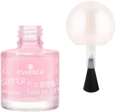essence GLIMMER IN A BUBBLE nail polish 01 Glaze In A Haze 9 ml - 2