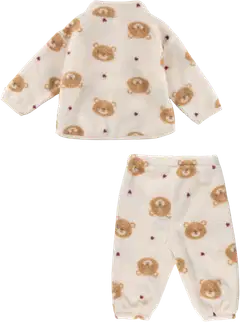 TEX vauvojen monikäyttöinen fleecepuku nallekuviolla I286573 - OFF WHITE - 2