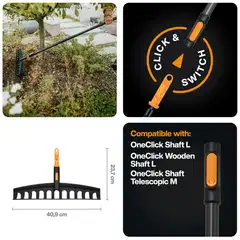 Fiskars OneClick yleisharava - 2