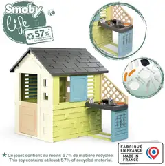 Smoby Life Pretty-leikkimökki ja keittiö - 3