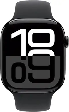 Apple Watch Series 10 GPS + Cellular 46mm Jet Black alumiinikotelo, musta Sport ranneke - M/L - MWY43QN/A - 1