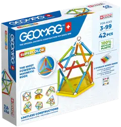 Geomag Supercolor magneettinen rakennussarja 42 osaa - 1