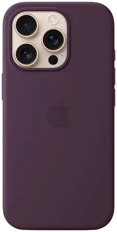 Apple iPhone 16 Pro silikoni suojakuori  - Plum - 1